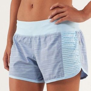 Lululemon Shorts Run Bright Caspian Blue Size 6